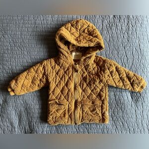 Pehr Quilted Corduroy Zip Up Coat Size 2-3